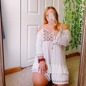 White Boho Dress